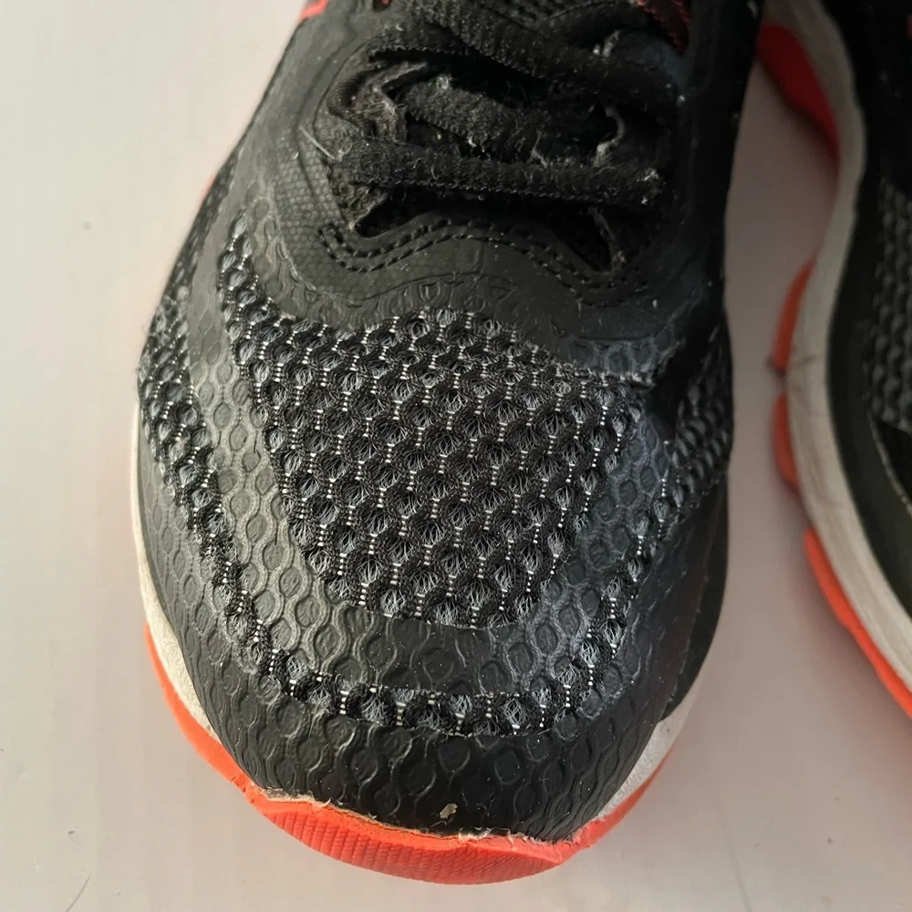 Asics black orange